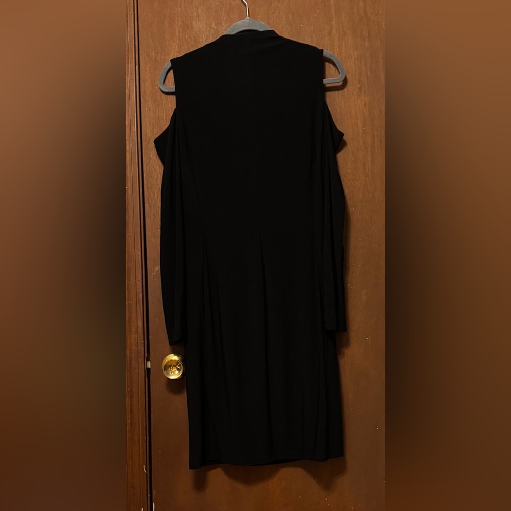 Lauren Ralph Lauren Women’s Black Cold Shoulder Dress | Size 14 - Picture 4 of 4